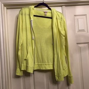 Fluorescent Yellow thin Sweatshirt